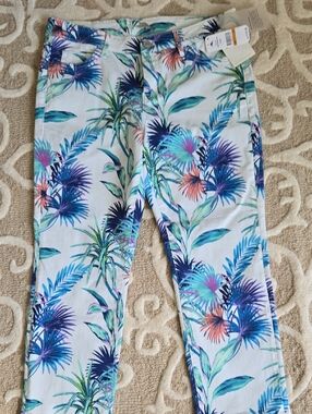 Tommy Bahama Denim Crop 29 Fronds Ferdinand NWT